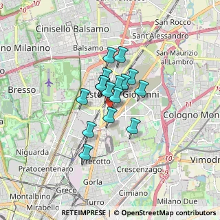 Mappa Via Martiri della Libertà, 20099 Sesto San Giovanni MI, Italia (1.01118)