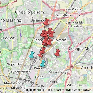 Mappa Via Lodovico Muratori, 20099 Sesto San Giovanni MI, Italia (1.01643)
