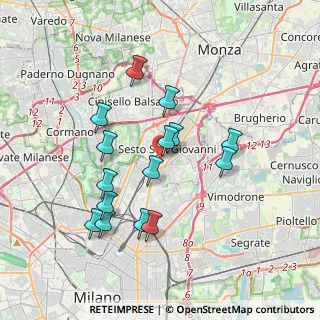 Mappa Via Martiri della Libertà, 20099 Sesto San Giovanni MI, Italia (3.386)