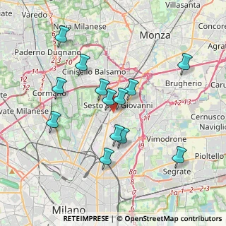 Mappa Via Martiri della Libertà, 20099 Sesto San Giovanni MI, Italia (3.49923)