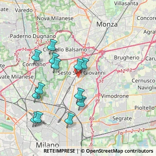 Mappa Via Martiri della Libertà, 20099 Sesto San Giovanni MI, Italia (4.08538)