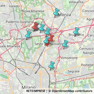 Mappa Via Martiri della Libertà, 20099 Sesto San Giovanni MI, Italia (3.19818)