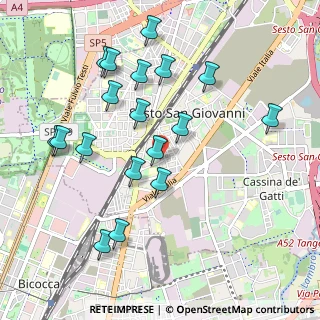 Mappa Via Lodovico Muratori, 20099 Sesto San Giovanni MI, Italia (1.02944)