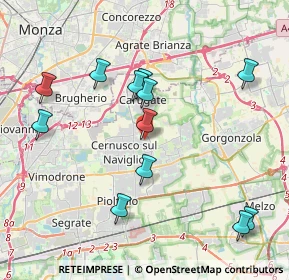 Mappa Via A. Negri, 20063 Cernusco sul Naviglio MI, Italia (4.12417)