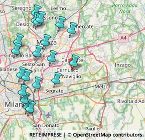 Mappa Via A. Negri, 20063 Cernusco sul Naviglio MI, Italia (10.152)