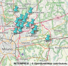 Mappa Via A. Negri, 20063 Cernusco sul Naviglio MI, Italia (6.50333)