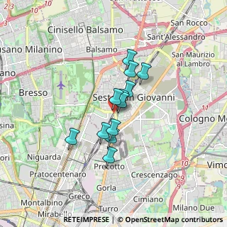 Mappa Via Lacerra Felice, 20099 Sesto San Giovanni MI, Italia (1.11583)