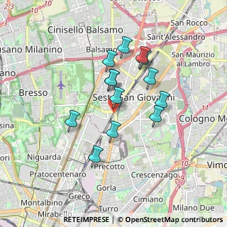 Mappa Via Lacerra Felice, 20099 Sesto San Giovanni MI, Italia (1.48923)
