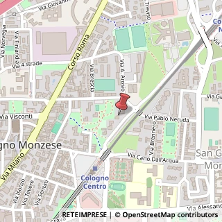 Mappa Via C.A. dalla Chiesa, 23, 20093 Cologno Monzese, Milano (Lombardia)