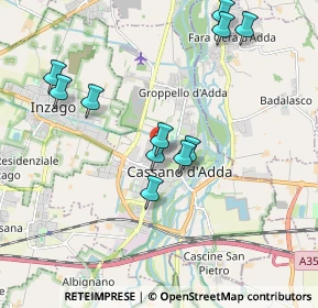 Mappa Via V. Gioberti, 20062 Cassano d'Adda MI, Italia (1.88182)