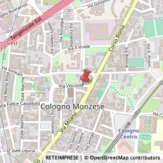 Mappa Viale Visconti, 9, 20093 Cologno Monzese, Milano (Lombardia)