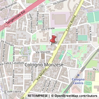 Mappa Via Alessandro Manzoni, 9, 20093 Cologno Monzese, Milano (Lombardia)