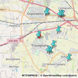 Mappa Via Aldo Moro, 25039 Travagliato BS, Italia (2.45909)