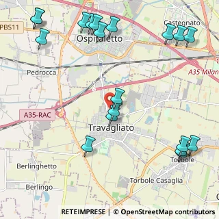 Mappa Viale Aldo Moro, 25039 Travagliato BS, Italia (2.88158)