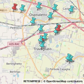 Mappa Via Aldo Moro, 25039 Travagliato BS, Italia (2.28813)