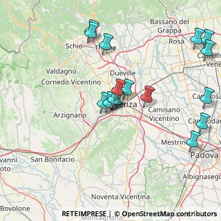 Mappa Via dei Pioppi, 36100 Vicenza VI, Italia (16.85063)