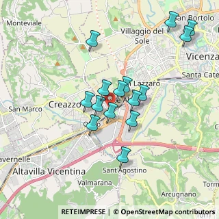 Mappa Via dei Pioppi, 36100 Vicenza VI, Italia (1.63467)