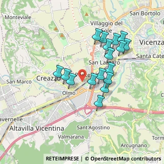 Mappa Via dei Pioppi, 36100 Vicenza VI, Italia (1.63059)