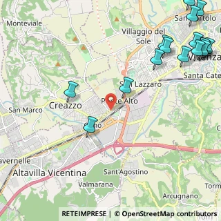 Mappa Via dei Pioppi, 36100 Vicenza VI, Italia (3.28188)