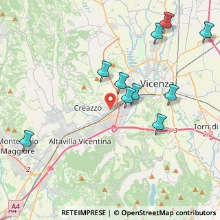 Mappa Via dei Pioppi, 36100 Vicenza VI, Italia (4.87273)