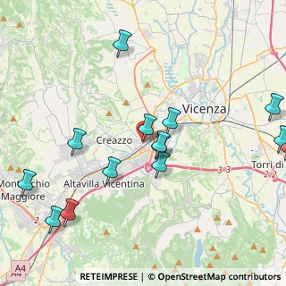 Mappa Via dei Pioppi, 36100 Vicenza VI, Italia (4.73857)