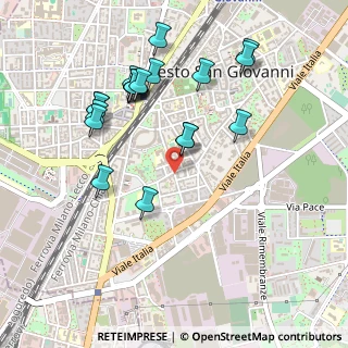 Mappa Via Giovanni Rabino, 20099 Sesto San Giovanni MI, Italia (0.505)