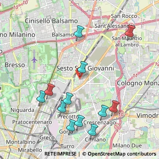Mappa Via Giovanni Rabino, 20099 Sesto San Giovanni MI, Italia (2.37083)