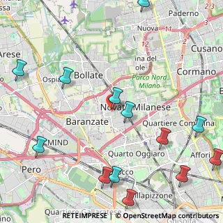 Mappa Via Bruno Buozzi, 20026 Novate Milanese MI, Italia (2.92769)