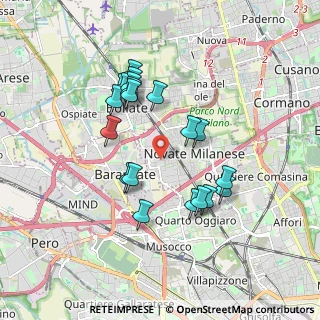 Mappa Via Bruno Buozzi, 20026 Novate Milanese MI, Italia (1.6445)