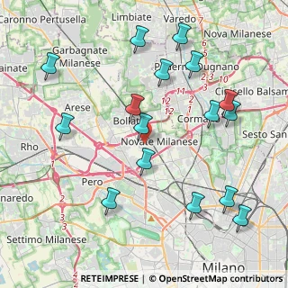 Mappa Via Bruno Buozzi, 20026 Novate Milanese MI, Italia (4.58188)