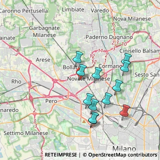 Mappa Via Bruno Buozzi, 20026 Novate Milanese MI, Italia (3.70667)