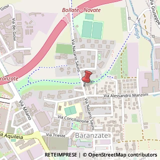 Mappa Via Nazario Sauro, 60, 20021 Baranzate, Milano (Lombardia)