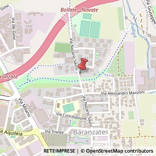 Mappa Via Nazario Sauro, 82, 20021 Baranzate, Milano (Lombardia)