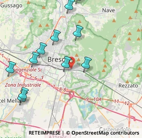 Mappa Complesso Fuksas, 25121 Brescia BS, Italia (4.87917)