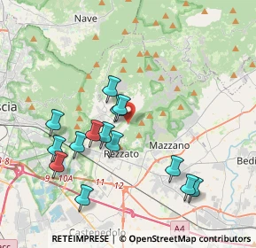 Mappa Via Fratelli Cairoli, 25086 Rezzato BS, Italia (3.75857)