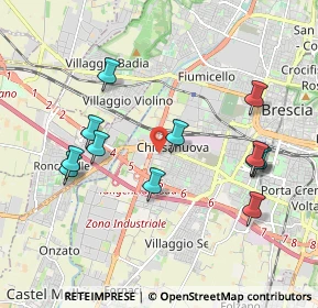 Mappa Via Rieti, 25125 Brescia BS, Italia (1.99167)
