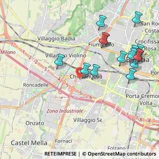 Mappa Via Rieti, 25125 Brescia BS, Italia (2.45438)