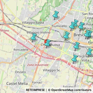 Mappa Via Rieti, 25125 Brescia BS, Italia (2.655)
