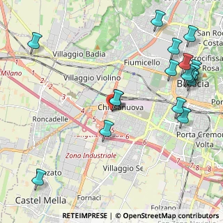 Mappa Via Rieti, 25125 Brescia BS, Italia (2.68706)
