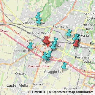 Mappa Via Rieti, 25125 Brescia BS, Italia (1.7145)
