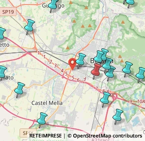 Mappa Via Rieti, 25125 Brescia BS, Italia (5.863)