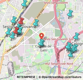 Mappa Via Campestre, 20099 Sesto San Giovanni MI, Italia (1.2645)