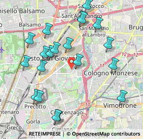 Mappa Via Campestre, 20099 Sesto San Giovanni MI, Italia (2.197)