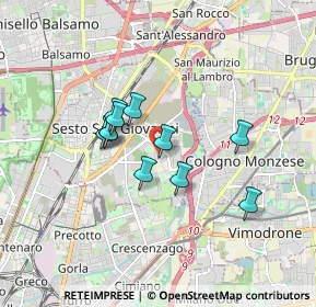 Mappa Via Campestre, 20099 Sesto San Giovanni MI, Italia (1.30818)