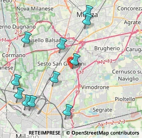 Mappa Via Campestre, 20099 Sesto San Giovanni MI, Italia (4.83909)