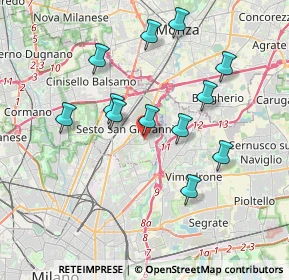 Mappa Via Campestre, 20099 Sesto San Giovanni MI, Italia (3.505)