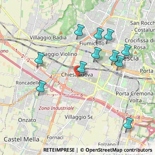 Mappa Via Orzinuovi n, 25125 Brescia BS, Italia (2.14364)