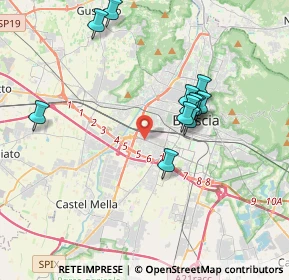 Mappa Via Orzinuovi n, 25125 Brescia BS, Italia (3.38583)