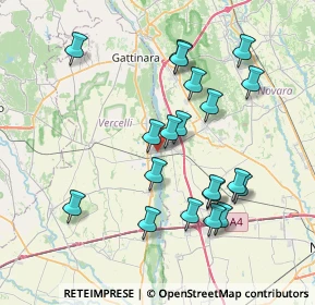 Mappa Strada Provinciale Gallarate-Oleggio-Buronzo, 13030 Ghislarengo VC, Italia (7.4685)