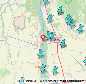 Mappa Strada Provinciale Gallarate-Oleggio-Buronzo, 13030 Ghislarengo VC, Italia (5.587)